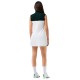 Women's dress Lacoste Recycled Fiber Tennis Dress with Integrated Shorts - white/green