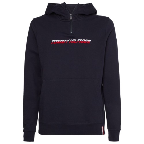 Men's Jumper Tommy Hilfiger Graphic 1/4 Zip - desert sky Men's Jumper Tommy Hilfiger Graphic 1/4 Zip - desert sky