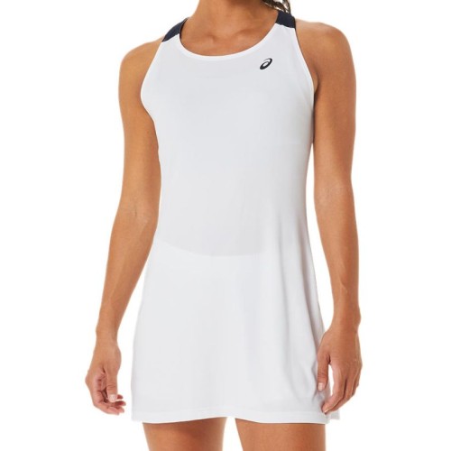 Women's dress Asics Court Dress - brilliant white/midnight Women's dress Asics Court Dress - brilliant white/midnight