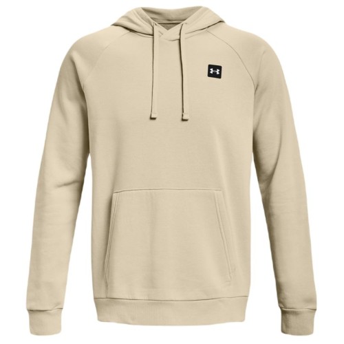 Men's Jumper Under Armour Men's UA Rival Fleece Hoodie - khaki base/onyx white Men's Jumper Under Armour Men's UA Rival Fleece Hoodie - khaki base/onyx white