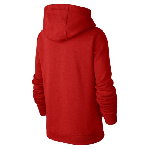 Boys' jumper Nike Sportswear Club PO Hoodie - university red/white Boys' jumper Nike Sportswear Club PO Hoodie - university red/white