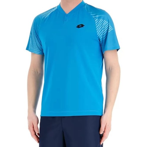 Men's Polo T-shirt Lotto Paddle Polo - blue ego