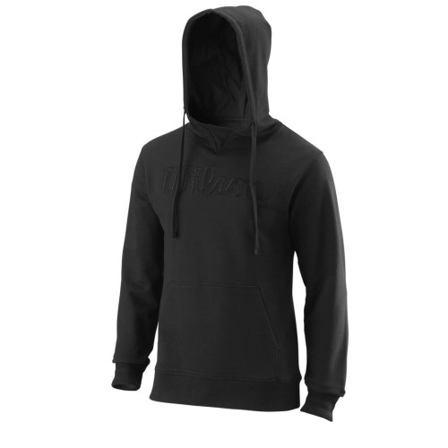 Men's Jumper Wilson Night Script Eco Cotton PO Hoody Slimfit - black/black Men's Jumper Wilson Night Script Eco Cotton PO Hoody Slimfit - black/black