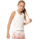 Girls' T-shirt Lucky in Love Core V-Neck Cutout Tank Girls - white Girls' T-shirt Lucky in Love Core V-Neck Cutout Tank Girls - white