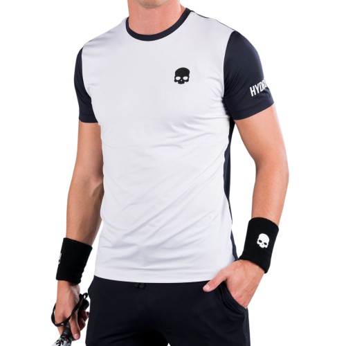 Men's T-shirt Hydrogen Padel Team Tech Tee Man - black/white Men's T-shirt Hydrogen Padel Team Tech Tee Man - black/white