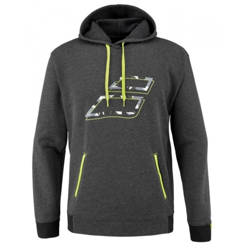 Men's Jumper Babolat Aero Hood Sweat - black heather Men's Jumper Babolat Aero Hood Sweat - black heather