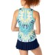 Women's top Lucky in Love Peace Out Festival Tank Women - opal/print