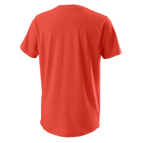 Boys' t-shirt Wilson Planetary Tech Tee B - fiesta Boys' t-shirt Wilson Planetary Tech Tee B - fiesta