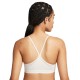 Women's bra Nike Indy Bra V-Neck - light orewood brown/light orewood brown/white