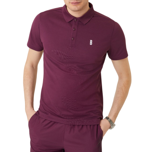 Men's Polo T-shirt Bj_rn Borg Ace Polo - grape wine Men's Polo T-shirt Bj_rn Borg Ace Polo - grape wine