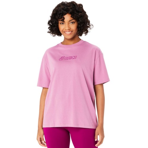 Women's T-shirt Asics Logo T-Shirt - soft berry Women's T-shirt Asics Logo T-Shirt - soft berry