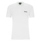 Men's Polo T-shirt BOSS x Matteo Berrettini Slim-Fit Polo Shirt With Boomber-Style Collar - white