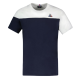Men's T-shirt Le Coq Sportif BAT Tee Short Sleeve N°3 SS23 - sky captain/new optical white Men's T-shirt Le Coq Sportif BAT Tee Short Sleeve N°3 SS23 - sky captain/new optical white
