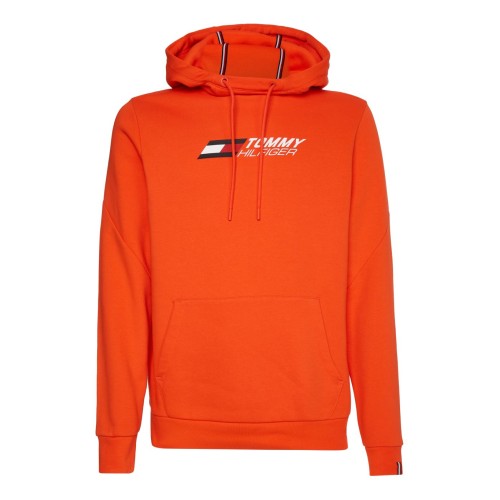 Men's Jumper Tommy Hilfiger Essentials Hoody - acid orange Men's Jumper Tommy Hilfiger Essentials Hoody - acid orange