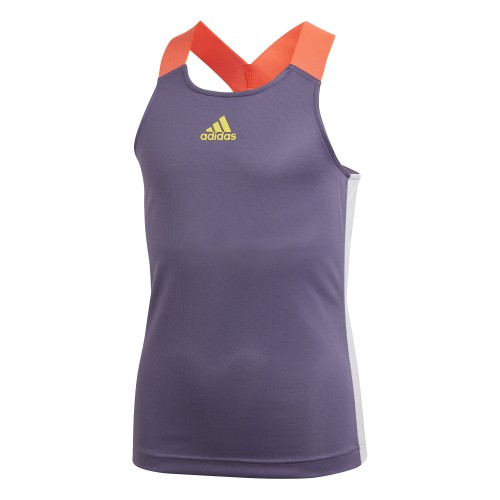 Girls' T-shirt Adidas Y-Tank Aero Ready - tech purple/shock yellow Girls' T-shirt Adidas Y-Tank Aero Ready - tech purple/shock yellow