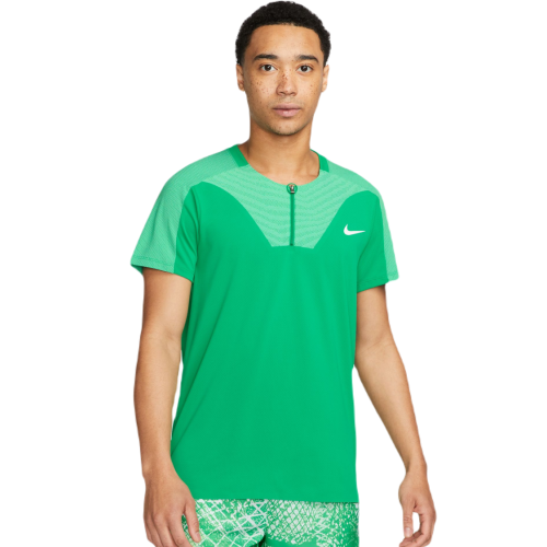 Men's Polo T-shirt Nike Dri-Fit Advantage Slam Tennis Polo - stadium green/white