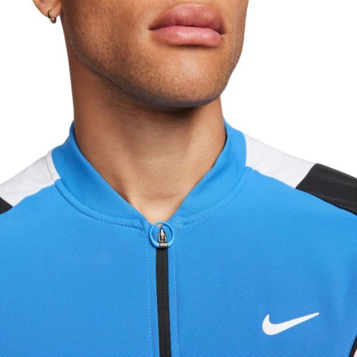 Men's Jumper Nike Court Dri-Fit Advantage Jacket - light photo blue/black/white/white Men's Jumper Nike Court Dri-Fit Advantage Jacket - light photo blue/black/white/white