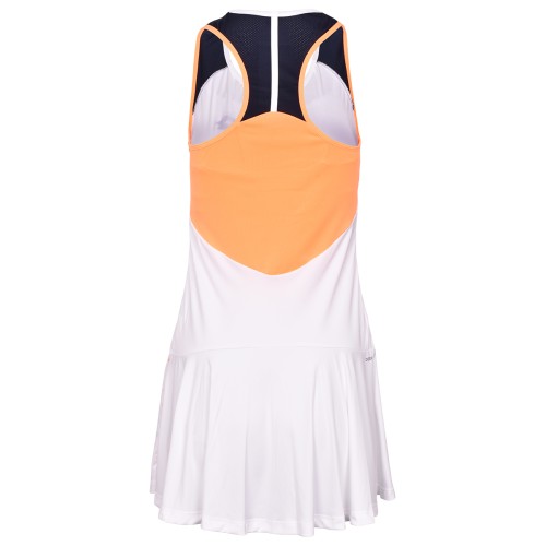 Women's dress Lotto Top W IV Dress 1 - bright white/orange Women's dress Lotto Top W IV Dress 1 - bright white/orange