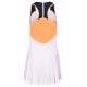 Women's dress Lotto Top W IV Dress 1 - bright white/orange Women's dress Lotto Top W IV Dress 1 - bright white/orange