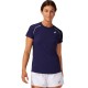 Women's T-shirt Asics Court W Piping SS - peacoat