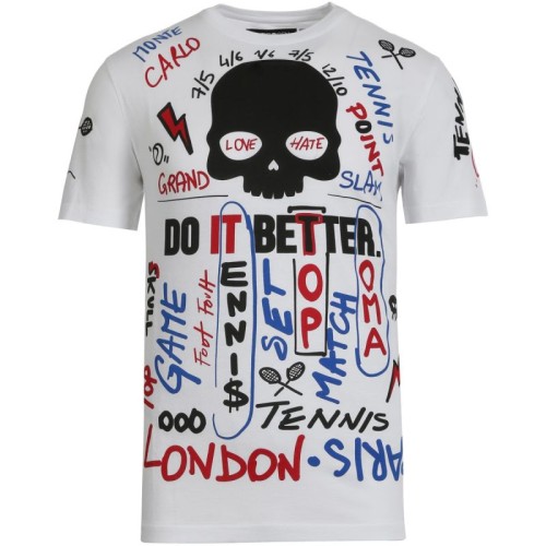 Men's T-shirt Hydrogen Graffiti Tee Man - white/red Men's T-shirt Hydrogen Graffiti Tee Man - white/red