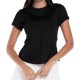 Women's T-shirt Lucky in Love Core Center Court Short Sleeve - black Women's T-shirt Lucky in Love Core Center Court Short Sleeve - black