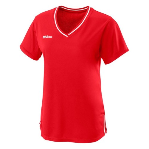 Women's T-shirt Wilson Team II V-Neck W - team red