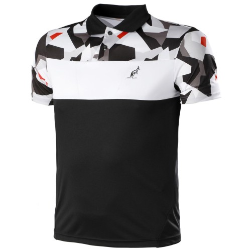 Men's Polo T-shirt Australian Polo Ace Camo Print - nero