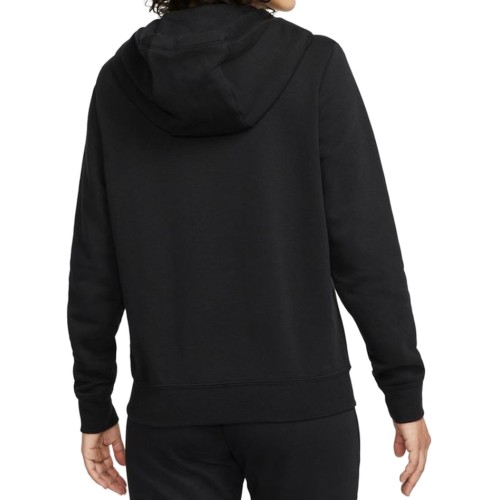 Women's jumper Nike Sportswear Club Fleece Full Zip Hoodie - black/white Women's jumper Nike Sportswear Club Fleece Full Zip Hoodie - black/white