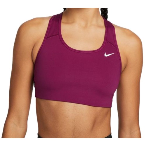 Women's bra Nike Swoosh Bra Non Pad W - sangria/white