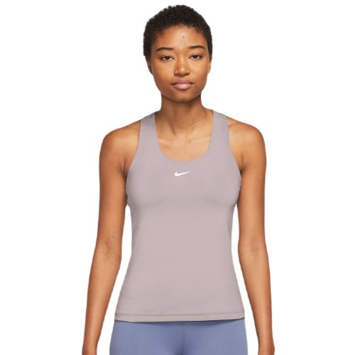 Women's top Nike Dri-Fit Swoosh Bra Tank - platinum violet/platinum violet/white