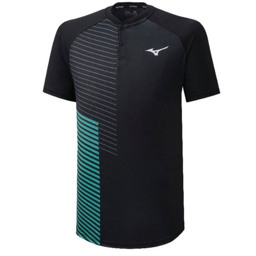 Men's Polo T-shirt Mizuno Shadow Polo - black