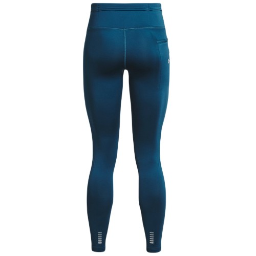 Women's leggings Under Armour Women's UA OutRun The Cold Tights - petrol blue/reflective Women's leggings Under Armour Women's UA OutRun The Cold Tights - petrol blue/reflective