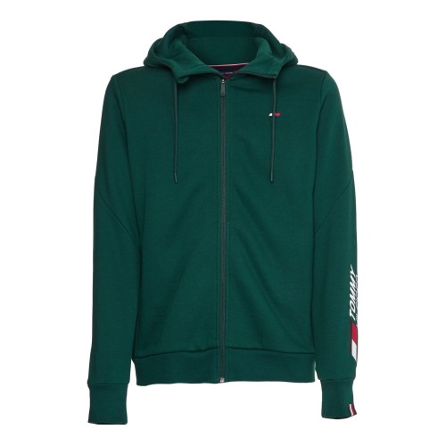 Men's Jumper Tommy Hilfiger Essentials Full Zip Hoody - hunter Men's Jumper Tommy Hilfiger Essentials Full Zip Hoody - hunter