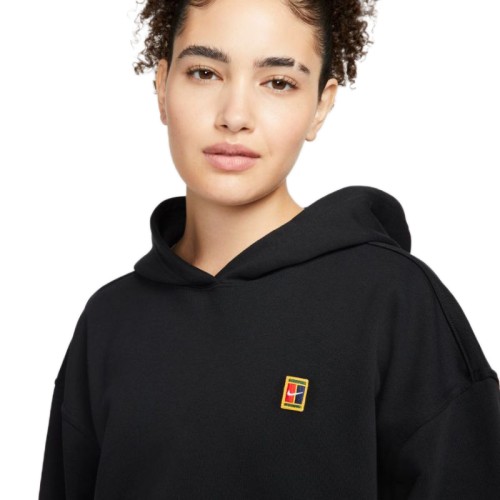 Women's jumper Nike Court Fleece Tennis Hoodie W - black Women's jumper Nike Court Fleece Tennis Hoodie W - black