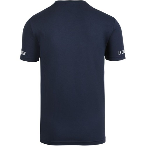 Men's T-shirt Le Coq Sportif Tennis Tee SS No.3 M - dress blues Men's T-shirt Le Coq Sportif Tennis Tee SS No.3 M - dress blues