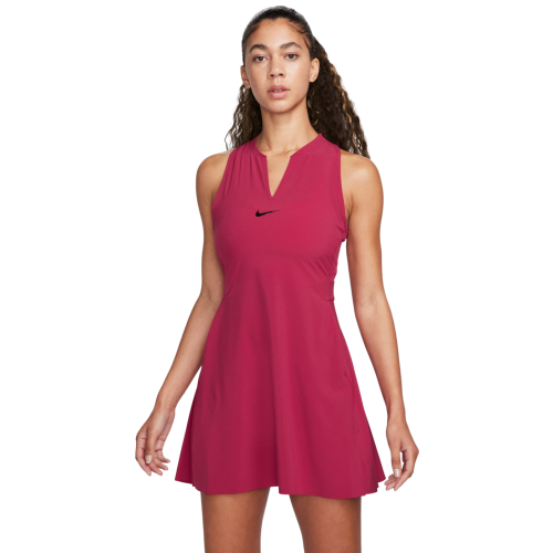 Women's dress Nike Court Dri-Fit Advantage Club Dress - noble red/black Women's dress Nike Court Dri-Fit Advantage Club Dress - noble red/black
