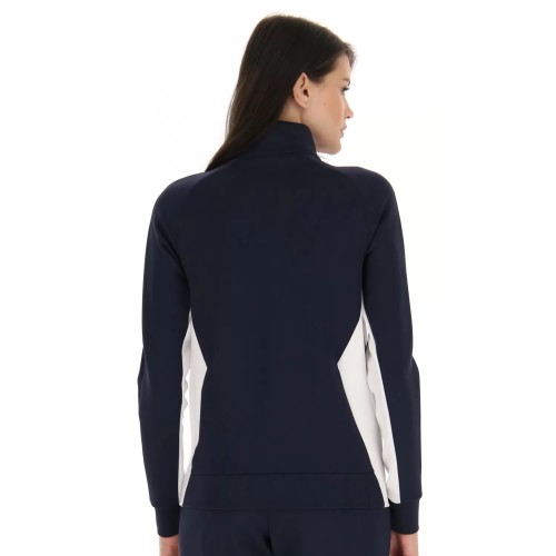 Women's jumper Lotto Squadra W II Jacket - navy blue/bright white Women's jumper Lotto Squadra W II Jacket - navy blue/bright white