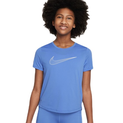 Girls' T-shirt Nike Dri-Fit One Short Sleeve Top GX - polar/white