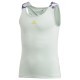 Girls' T-shirt Adidas G Keyhole Tank - dash green/shock yellow Girls' T-shirt Adidas G Keyhole Tank - dash green/shock yellow
