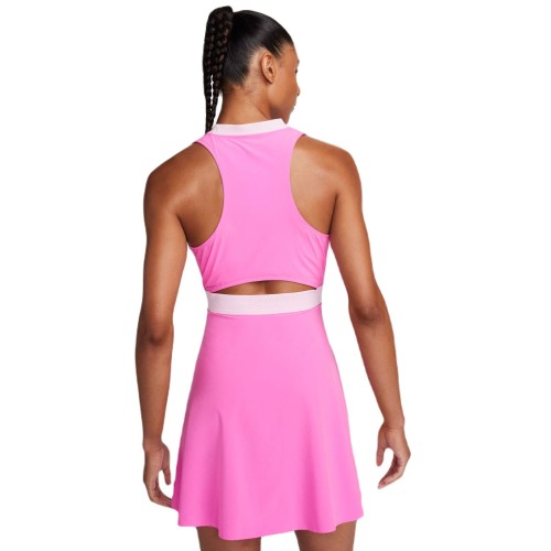 Women's dress Nike Court Dri-Fit Advantage Club Dress - playful pink/white Women's dress Nike Court Dri-Fit Advantage Club Dress - playful pink/white