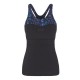 Women's top EA7 Women Jersey Tank - black Women's top EA7 Women Jersey Tank - black