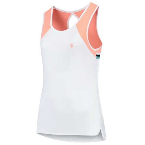 Women's top K-Swiss Tac Hypercourt Advantage Tank 3 - white/desert flow Women's top K-Swiss Tac Hypercourt Advantage Tank 3 - white/desert flow
