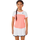 Girls' T-shirt Asics Tennis Short Sleeve Top - guava/brilliant white Girls' T-shirt Asics Tennis Short Sleeve Top - guava/brilliant white