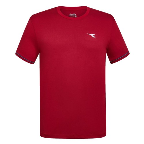 Men's T-shirt Diadora Short Sleeve T-Shirt - chili pepper